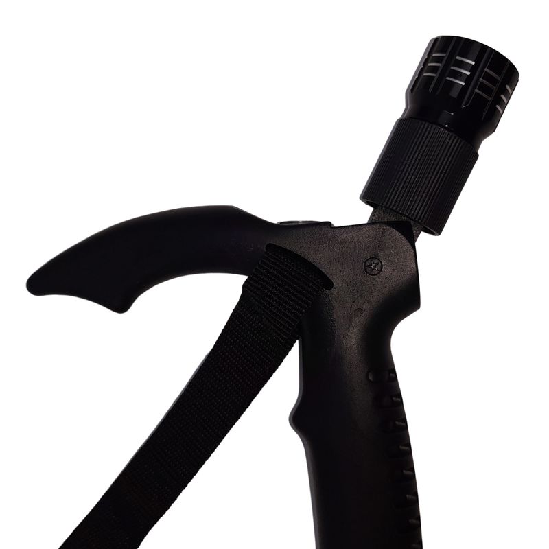 Sport si Outdoor - Camping - Articole solare camping - Lampi si lanterne camping - Baston extensibil IdeallStore®, Ol Helper, aluminiu, lampa LED, 110 cm, negru - Infinity.ro