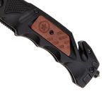 Sport si Outdoor - Camping - Cutite, bricege si accesorii - Cutite si bricege - Briceag de vanatoare IdeallStore®, True Blade, otel inoxidabil, 23 cm, negru - Infinity.ro