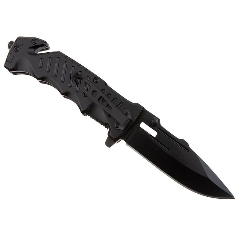 Sport si Outdoor - Camping - Cutite, bricege si accesorii - Cutite si bricege - Briceag de vanatoare IdeallStore®, True Blade, otel inoxidabil, 23 cm, negru - Infinity.ro