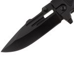 Sport si Outdoor - Camping - Cutite, bricege si accesorii - Cutite si bricege - Briceag de vanatoare IdeallStore®, True Blade, otel inoxidabil, 23 cm, negru - Infinity.ro