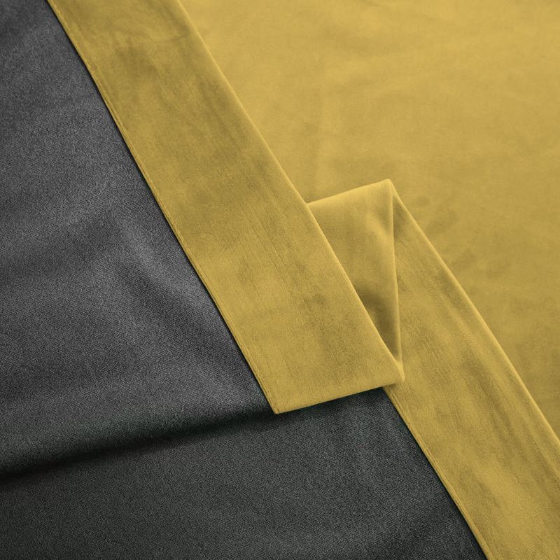 Casa si Gradina - Textile si covoare - Perdele si draperii - Draperii - Set draperie din catifea blackout cu inele auriu antic, Madison, 200x235 cm, densitate 700 g ml, Crayola, 2 buc - Infinity.ro