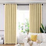 Casa si Gradina - Textile si covoare - Perdele si draperii - Draperii - Set draperie din catifea blackout cu inele albe, Madison, 200x250 cm, densitate 700 g ml, Deep Champagne, 2 buc - Infinity.ro