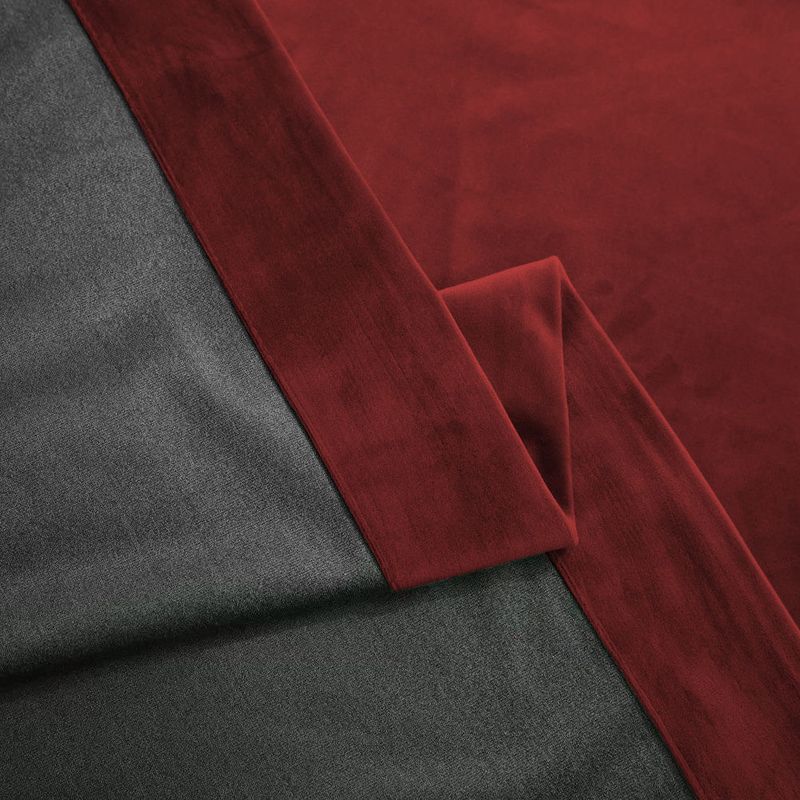 Casa si Gradina - Textile si covoare - Perdele si draperii - Draperii - Draperie din catifea blackout cu inele crom, Madison, 250x255 cm, densitate 700 g ml, Dark Scarlet, 1 buc - Infinity.ro