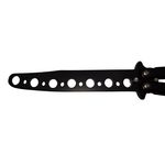 Sport si Outdoor - Camping - Cutite, bricege si accesorii - Cutite si bricege - Briceag de antrenament IdeallStore®, model fluture, Black Distortion, otel, 22.5 cm, negru - Infinity.ro