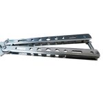 Sport si Outdoor - Camping - Cutite, bricege si accesorii - Cutite si bricege - Briceag fluture de antrenament, otel inoxidabil, Silver Blade, 22.5 cm, argintiu - Infinity.ro