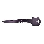 Sport si Outdoor - Camping - Cutite, bricege si accesorii - Cutite si bricege - Briceag de buzunar tip cheie IdeallStore®, Key Blade, otel inoxidabil, 10 cm, negru - Infinity.ro