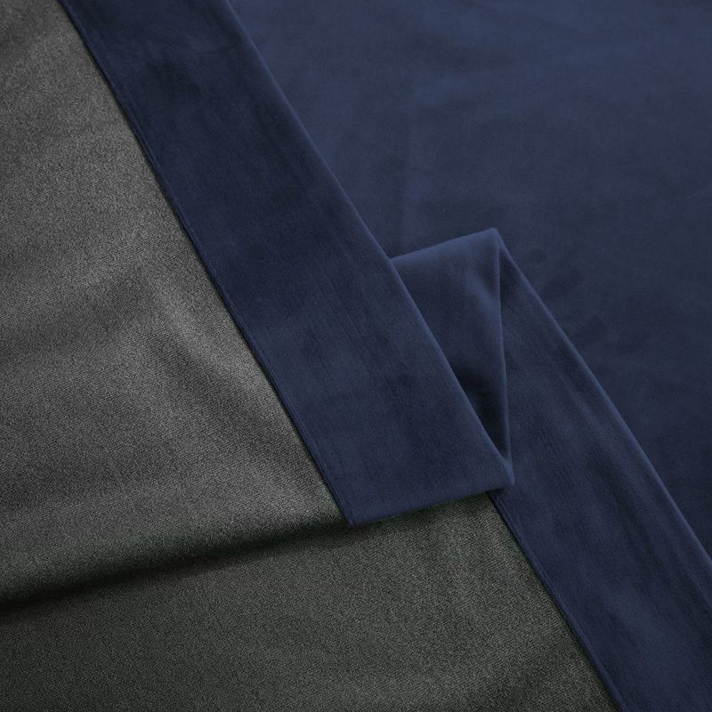 Casa si Gradina - Textile si covoare - Perdele si draperii - Draperii - Draperie din catifea blackout cu inele negre, Madison, 200x225 cm, densitate 700 g ml, Black Pearl, 1 buc - Infinity.ro
