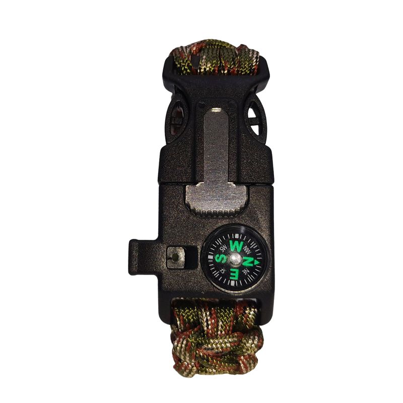 Sport si Outdoor - Accesorii si echipamente sportive - Sporturi extreme si supravietuire - Kituri supravietuire - Bratara supravietuire IdeallStore®, Military Surplus, paracord, 26 cm, camuflaj - Infinity.ro