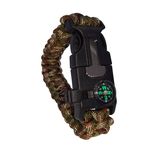 Sport si Outdoor - Accesorii si echipamente sportive - Sporturi extreme si supravietuire - Kituri supravietuire - Bratara supravietuire IdeallStore®, Military Surplus, paracord, 26 cm, camuflaj - Infinity.ro