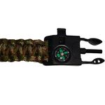 Sport si Outdoor - Accesorii si echipamente sportive - Sporturi extreme si supravietuire - Kituri supravietuire - Bratara supravietuire IdeallStore®, Military Surplus, paracord, 26 cm, camuflaj - Infinity.ro