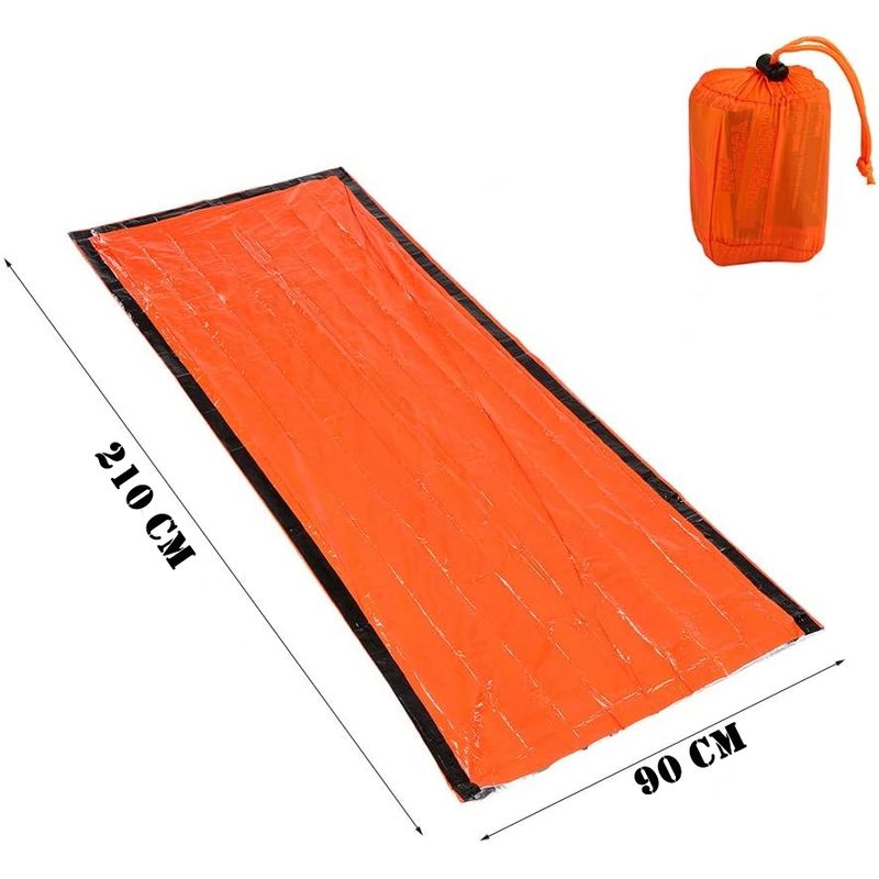 Sport si Outdoor - Camping - Saci de dormit - Sac de dormit IdeallStore®, Sleep Tight, polietilena, 210x90, portocaliu - Infinity.ro