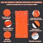 Sport si Outdoor - Camping - Saci de dormit - Sac de dormit IdeallStore®, Sleep Tight, polietilena, 210x90, portocaliu - Infinity.ro