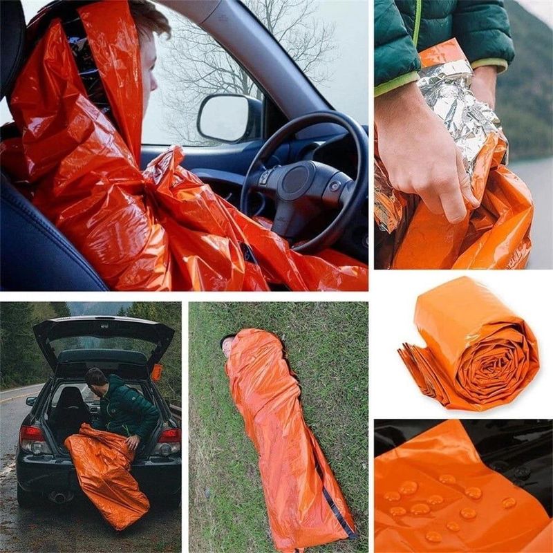 Sport si Outdoor - Camping - Saci de dormit - Sac de dormit IdeallStore®, Sleep Tight, polietilena, 210x90, portocaliu - Infinity.ro