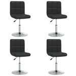 Casa si Gradina - Mobilier - Scaune si fotolii - Scaune - Scaune de bucatarie, 4 buc, negru, piele ecologica - Infinity.ro