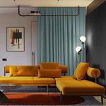 Casa si Gradina - Textile si covoare - Perdele si draperii - Draperii - Draperie din catifea blackout cu rejansa din bumbac tip fagure, Madison, 150x250 cm, densitate 700 g ml, Morning Blue, 1 buc - Infinity.ro
