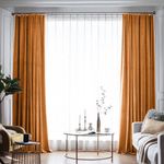 Casa si Gradina - Textile si covoare - Perdele si draperii - Draperii - Set draperie din catifea blackout cu rejansa din bumbac tip fagure, Madison, 250x245 cm, densitate 700 g ml, Bronze, 2 buc - Infinity.ro