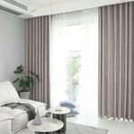 Casa si Gradina - Textile si covoare - Perdele si draperii - Draperii - Draperie din catifea blackout cu rejansa transparenta cu ate pentru galerie, Madison, 150x230 cm, densitate 700 g ml, Philippine Gray, 1 buc - Infinity.ro
