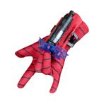 Casa si Gradina - Decoratiuni - Decoratiuni petrecere - Masti si costume carnaval - Set costum clasic Spiderman cu muschi IdeallStore®, 3-5 ani, 100-110 cm, rosu, manusa ventuze si masca LED - Infinity.ro
