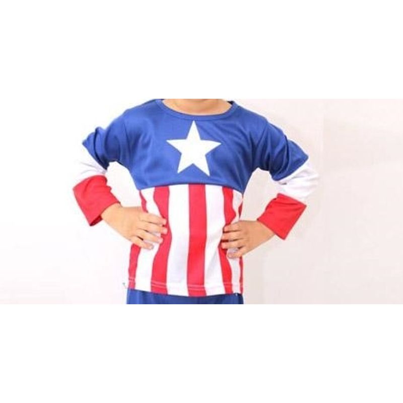 Jucarii, Copii si Bebe - Jucarii si jocuri - Jucarii de rol - Masti si costume copii - Costum Captain America pentru copii marime M pentru 5 - 7 ani - Infinity.ro
