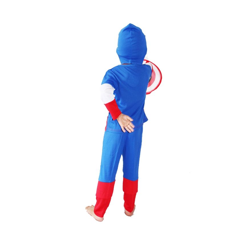 Casa si Gradina - Decoratiuni - Decoratiuni petrecere - Masti si costume carnaval - Costum Captain America pentru copii marime M pentru 5 - 7 ani - Infinity.ro