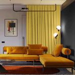 Casa si Gradina - Textile si covoare - Perdele si draperii - Draperii - Draperie din catifea blackout cu rejansa din bumbac tip fagure, Madison, 150x245 cm, densitate 700 g ml, Crayola, 1 buc - Infinity.ro