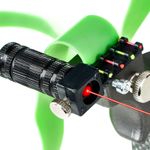 Sport si Outdoor - Camping - Accesorii camping si drumetii - Prastie cu laser IdeallStore®, Sling King, plastic, 11.5 cm, cu boloboc, argintiu - Infinity.ro