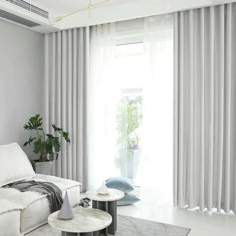 Casa si Gradina - Textile si covoare - Perdele si draperii - Draperii - Draperie din catifea blackout cu rejansa transparenta cu ate pentru galerie, Madison, 250x225 cm, densitate 700 g ml, Bright White, 1 buc - Infinity.ro