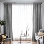 Casa si Gradina - Textile si covoare - Perdele si draperii - Draperii - Set draperie din catifea blackout cu rejansa din bumbac tip fagure, Madison, 150x270 cm, densitate 700 g ml, Spanish Gray, 2 buc - Infinity.ro