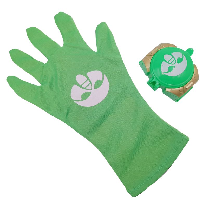 Casa si Gradina - Decoratiuni - Decoratiuni petrecere - Masti si costume carnaval - Set costum Eroi in Pijamale si accesorii IdeallStore®, Sopi Greg, marimea M, 5-7 ani, verde - Infinity.ro