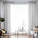 Casa si Gradina - Textile si covoare - Perdele si draperii - Draperii - Draperie din catifea blackout cu rejansa din bumbac tip fagure, Madison, 250x255 cm, densitate 700 g ml, Bright White, 1 buc - Infinity.ro