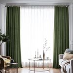 Casa si Gradina - Textile si covoare - Perdele si draperii - Draperii - Draperie din catifea blackout cu rejansa din bumbac tip fagure, Madison, 200x240 cm, densitate 700 g ml, Kelp, 1 buc - Infinity.ro