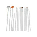 Ingrijire personala si Cosmetice - Machiaj - Aplicatoare si pensule machiaj - Set de pensule pentru manichiura si pedichiura, 15 bucati - Infinity.ro