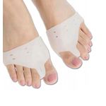 Ingrijire personala si Cosmetice - Manichiura si pedichiura - Accesorii - Set 2 separatoare pentru degete, protectii pentru monturi, dimensiune universala 8.5 x 7.3 x 2.2 cm, silicon, alb - Infinity.ro