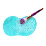 Ingrijire personala si Cosmetice - Machiaj - Aplicatoare si pensule machiaj - Accesoriu de curatare pensule, Silicon, Turcoaz - Infinity.ro