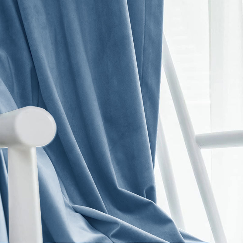 Casa si Gradina - Textile si covoare - Perdele si draperii - Draperii - Draperie din catifea blackout cu rejansa transparenta cu ate pentru galerie, Madison, 250x210 cm, densitate 700 g ml, Bismark, 1 buc - Infinity.ro
