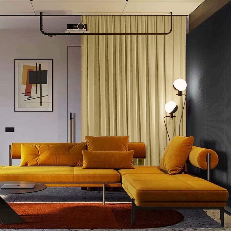 Casa si Gradina - Textile si covoare - Perdele si draperii - Draperii - Set draperie din catifea blackout cu rejansa din bumbac tip fagure, Madison, 250x265 cm, densitate 700 g ml, Deep Champagne, 2 buc - Infinity.ro