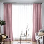 Casa si Gradina - Textile si covoare - Perdele si draperii - Draperii - Draperie din catifea blackout cu rejansa din bumbac tip fagure, Madison, 250x260 cm, densitate 700 g ml, Queen Pink, 1 buc - Infinity.ro