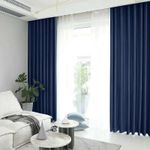 Casa si Gradina - Textile si covoare - Perdele si draperii - Draperii - Set draperie din catifea blackout cu rejansa transparenta cu ate pentru galerie, Madison, 250x265 cm, densitate 700 g ml, Black Pearl, 2 buc - Infinity.ro