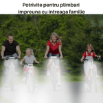Sport si Outdoor - Ciclism - Accesorii pentru biciclete - Lumini biciclete - Lumina frontala profesionala bicicleta SpectrumPoint®, luminozitate 2600 lumeni, baterie 8000 mAh, incarcare USB, negru - Infinity.ro