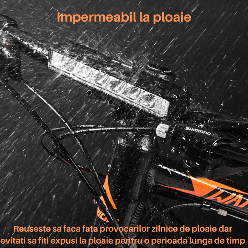 Sport si Outdoor - Ciclism - Accesorii pentru biciclete - Lumini biciclete - Lumina frontala profesionala bicicleta SpectrumPoint®, luminozitate 2600 lumeni, baterie 8000 mAh, incarcare USB, negru - Infinity.ro