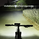 Sport si Outdoor - Ciclism - Accesorii pentru biciclete - Lumini biciclete - Lumina frontala profesionala bicicleta SpectrumPoint®, luminozitate 2600 lumeni, baterie 8000 mAh, incarcare USB, negru - Infinity.ro
