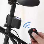 Sport si Outdoor - Ciclism - Accesorii pentru biciclete - Antifurt biciclete - Alarma pentru bicicleta SpectrumPoint®, telecomanda, senzor de miscare, ABS, 105dB, negru - Infinity.ro