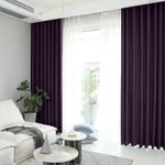 Casa si Gradina - Textile si covoare - Perdele si draperii - Draperii - Set draperie din catifea blackout cu rejansa transparenta cu ate pentru galerie, Madison, 250x245 cm, densitate 700 g ml, Thamarind, 2 buc - Infinity.ro
