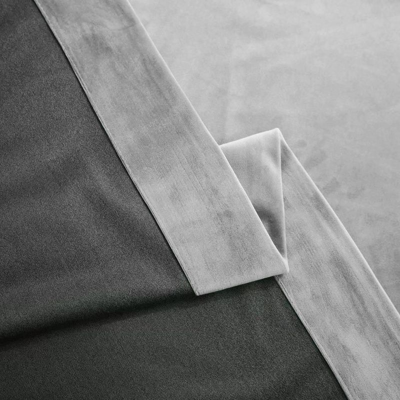 Casa si Gradina - Textile si covoare - Perdele si draperii - Draperii - Draperie din catifea blackout cu rejansa transparenta cu ate pentru galerie, Madison, 250x245 cm, densitate 700 g ml, Bright White, 1 buc - Infinity.ro