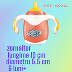 Jucarii, Copii si Bebe - Jucarii si jocuri - Jucarii bebelusi - Jucarii zornaitoare - Jucarie biberon kidsNplay, zornaitor, lungime 10 cm, multicolor, 6 luni+ - Infinity.ro