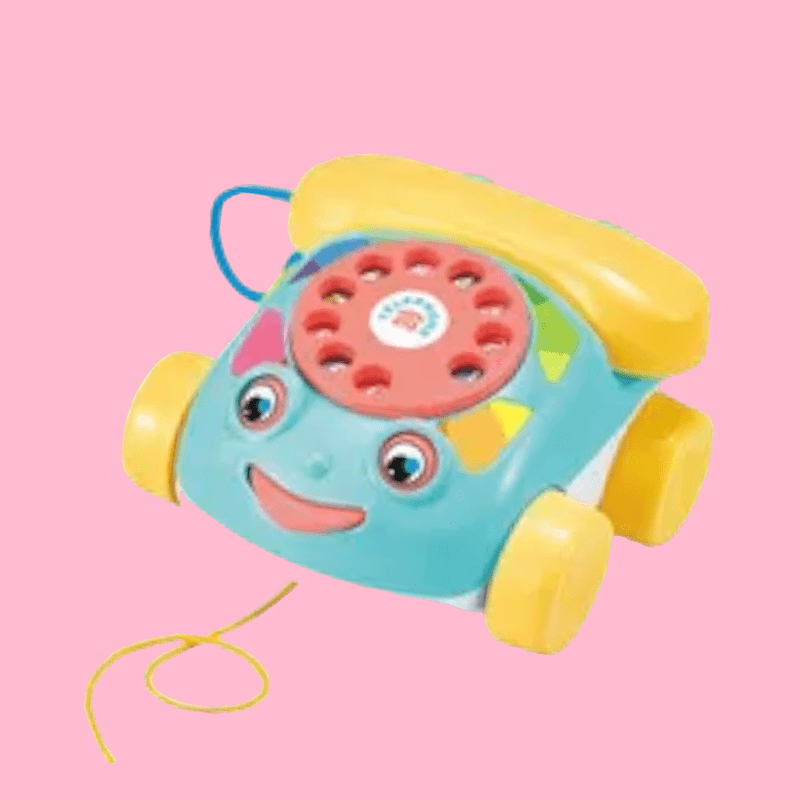 Jucarii, Copii si Bebe - Jucarii si jocuri - Jucarii & jocuri educative - Jucarii interactive - Jucarie miniatura kidsNplay, telefon cu fir, multicolor, 9 luni+ - Infinity.ro