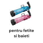 Jucarii, Copii si Bebe - Jucarii si jocuri - Jucarii & jocuri educative - Jucarii interactive - Pistol lansator balonase sapun Bubble Gun 21 tevi, albastru, pentru copii +3 ani - Infinity.ro