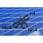 Casa si Gradina - Electrice - Panouri solare si accesorii - Accesorii panouri solare - Cheie pentru montaj conectori, tip MC4, NP4 si H4, utilizati la panouri solare fotovoltaice, plastic, negru - Infinity.ro