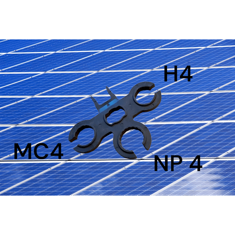 Casa si Gradina - Electrice - Panouri solare si accesorii - Accesorii panouri solare - Cheie pentru montaj conectori, tip MC4, NP4 si H4, utilizati la panouri solare fotovoltaice, plastic, negru - Infinity.ro