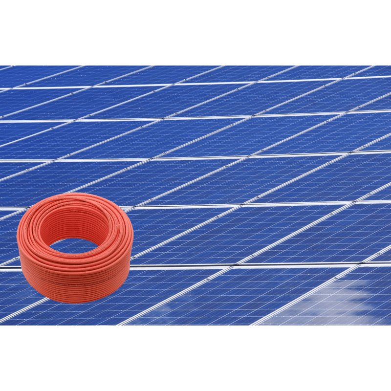 Casa si Gradina - Electrice - Panouri fotovoltaice si accesorii - Conductor solar,fotovoltaic,6mm,cu protectie UV,rosu,lungime 3m - Infinity.ro